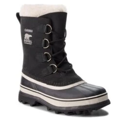 Bottes De Neige Sorel Caribou NL1005 Black/Stone 011