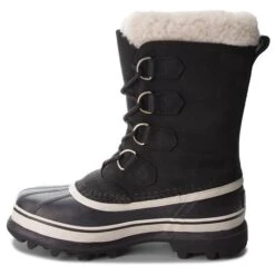 Bottes De Neige Sorel Caribou NL1005 Black/Stone 011 -Chaussure Soldes Boutique bottes de neige sorel caribou nl1005 black stone 011 4