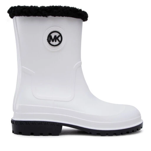 Bottes De Pluie MICHAEL Michael Kors Montaigne Pullon Rainboot 40F2MNFB6Q Opticwht/Blk 4 Bottes De Pluie MICHAEL Michael Kors Montaigne Pullon Rainboot 40F2MNFB6Q Opticwht/Blk – Image 2