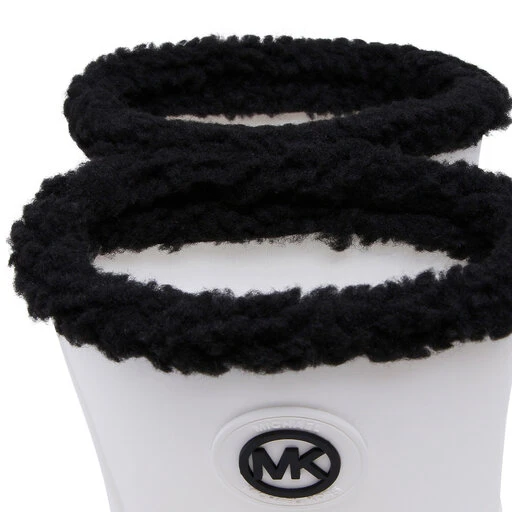 Bottes De Pluie MICHAEL Michael Kors Montaigne Pullon Rainboot 40F2MNFB6Q Opticwht/Blk 7 Bottes De Pluie MICHAEL Michael Kors Montaigne Pullon Rainboot 40F2MNFB6Q Opticwht/Blk – Image 5