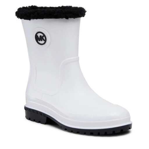 Bottes De Pluie MICHAEL Michael Kors Montaigne Pullon Rainboot 40F2MNFB6Q Opticwht/Blk 3 Bottes De Pluie MICHAEL Michael Kors Montaigne Pullon Rainboot 40F2MNFB6Q Opticwht/Blk