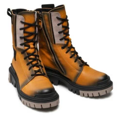 Bottes De Randonnée  Maciejka 05113-07/00-3 Jaune -Chaussure Soldes Boutique bottes de randonnee maciejka 05113 07 00 3 jaune 4