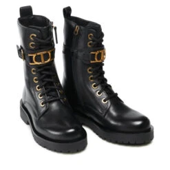 Bottes De Randonnée  TWINSET 212TCT030 Nero 00006 -Chaussure Soldes Boutique bottes de randonnee twinset 212tct030 nero 00006 4