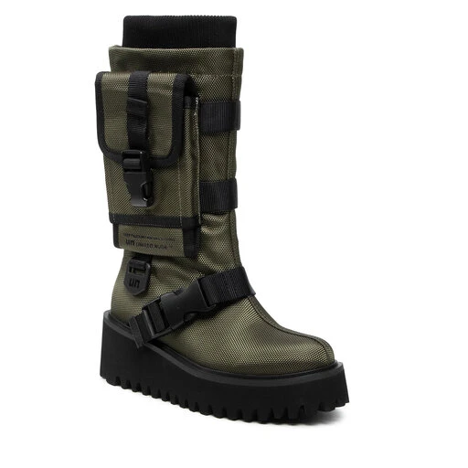 Bottes United Nude Combat Pocket 1064809125 Khaki 3 Bottes United Nude Combat Pocket 1064809125 Khaki