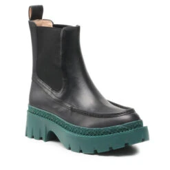 Bottines Chelsea Coach Joey Leather Bootie C5878 11004253EDC Black BLK