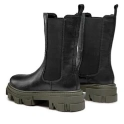 Bottines Chelsea S.Oliver 5-25425-29 Black/Khaki 071 -Chaussure Soldes Boutique bottines chelsea s oliver 5 25425 29 black khaki 071 2