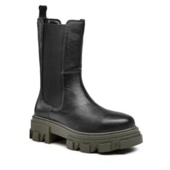 Bottines Chelsea S.Oliver 5-25425-29 Black/Khaki 071