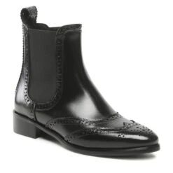 Bottines Chelsea Sagan 4863 Czarny Lico