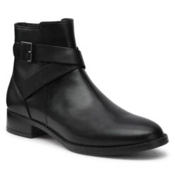Bottines Clarks Hamble Buckle 261510084 Black Leather