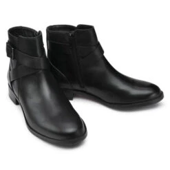 Bottines Clarks Hamble Buckle 261510084 Black Leather -Chaussure Soldes Boutique bottines clarks hamble buckle 261510084 black leather 4