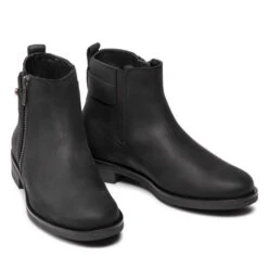 Bottines Clarks Memi Lo 261615144 Black Leather -Chaussure Soldes Boutique bottines clarks memi lo 261615144 black leather 4