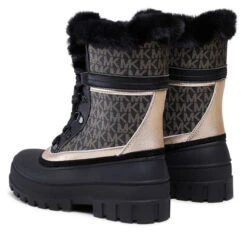 Bottines MICHAEL Michael Kors Ozzie Ankle Boot 40F2OZFB5B Blk/Gold 9 Bottines MICHAEL Michael Kors Ozzie Ankle Boot 40F2OZFB5B Blk/Gold -Chaussure Soldes Boutique bottines michael michael kors ozzie ankle boot 40f2ozfb5b blk gold 2