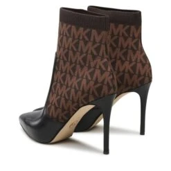 Bottines MICHAEL Michael Kors Rue Stiletto Bootie 40F2RUHE5Y Blk/Brown -Chaussure Soldes Boutique bottines michael michael kors rue stiletto bootie 40f2ruhe5y blk brown 2