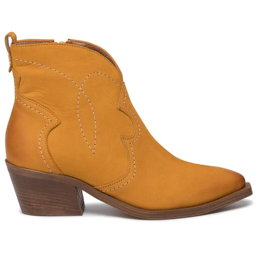 Bottines R.Polański 1024 Żółty Nubuk 4 Bottines R.Polański 1024 Żółty Nubuk – Image 2