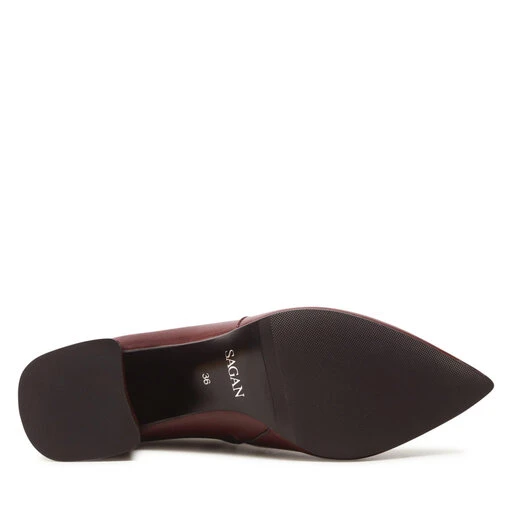 Bottines Sagan 4828 Bordowy Lico 6 Bottines Sagan 4828 Bordowy Lico – Image 4