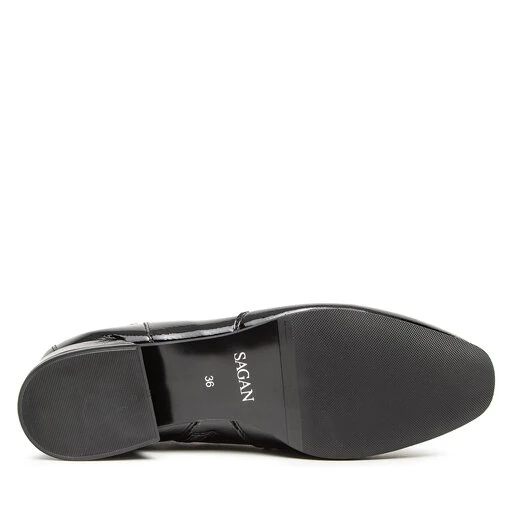 Bottines Sagan 4843 Czarny Naplak 6 Bottines Sagan 4843 Czarny Naplak – Image 4