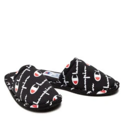 Chaussons Champion Slide Sleepover Script S21762-CHA-KK001 Nbk -Chaussure Soldes Boutique chaussons champion slide sleepover script s21762 cha kk001 nbk 4