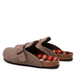 Chaussons Genuins Grisel G104516 Tartan Taupe -Chaussure Soldes Boutique chaussons genuins grisel g104516 tartan taupe 2