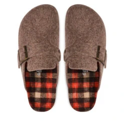 Chaussons Genuins Grisel G104516 Tartan Taupe -Chaussure Soldes Boutique chaussons genuins grisel g104516 tartan taupe 4
