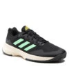 Chaussures Adidas GameCourt 2 M HR0755 Core Black / Beam Green / Beam Yellow -Chaussure Soldes Boutique chaussures adidas gamecourt 2 m hr0755 core black beam green beam yellow