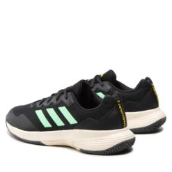 Chaussures Adidas GameCourt 2 M HR0755 Core Black / Beam Green / Beam Yellow -Chaussure Soldes Boutique chaussures adidas gamecourt 2 m hr0755 core black beam green beam yellow 2