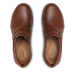 Chaussures Basses Clarks Caroline Pearl 261675104 Dark Tan Lea -Chaussure Soldes Boutique chaussures basses clarks caroline pearl 261675104 dark tan lea 4