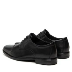 Chaussures Basses Clarks Howard Cap 261620127 Black Leather -Chaussure Soldes Boutique chaussures basses clarks howard cap 261620127 black leather 2