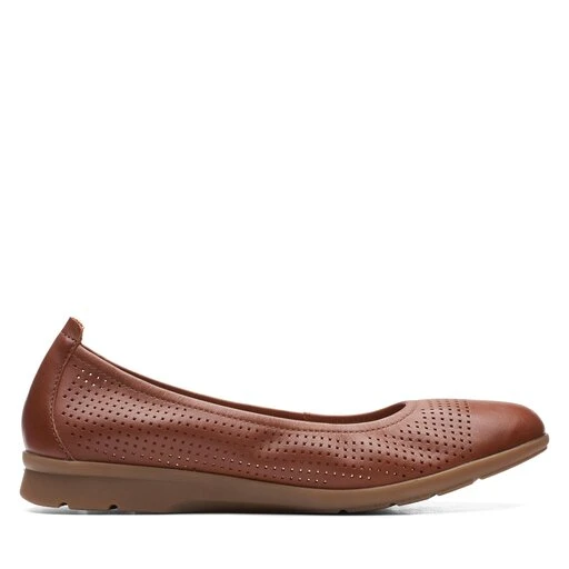 Chaussures Basses Clarks Jenette Ease 26166483 Tan Leather 4 Chaussures Basses Clarks Jenette Ease 26166483 Tan Leather – Image 2