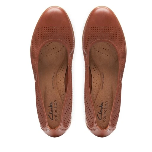 Chaussures Basses Clarks Jenette Ease 26166483 Tan Leather 6 Chaussures Basses Clarks Jenette Ease 26166483 Tan Leather – Image 4