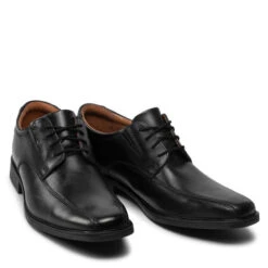 Chaussures Basses Clarks Tilden Walk 261103107 Black Leather -Chaussure Soldes Boutique chaussures basses clarks tilden walk 261103107 black leather 4