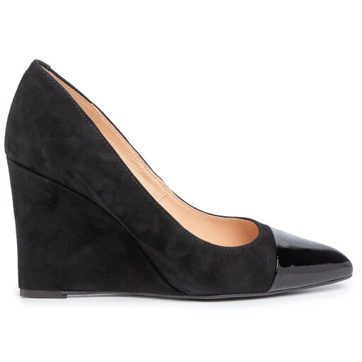 Chaussures Basses R.Polański 1151 Czarny Zamsz/Czarny Lakier 4 Chaussures Basses R.Polański 1151 Czarny Zamsz/Czarny Lakier – Image 2