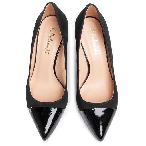 Chaussures Basses R.Polański 1151 Czarny Zamsz/Czarny Lakier 7 Chaussures Basses R.Polański 1151 Czarny Zamsz/Czarny Lakier – Image 5