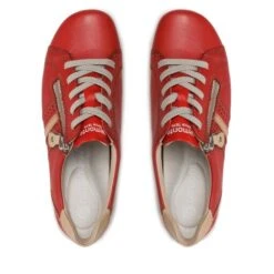 Chaussures Basses Remonte R1432-33 Rot Kombi -Chaussure Soldes Boutique chaussures basses remonte r1432 33 rot kombi 4