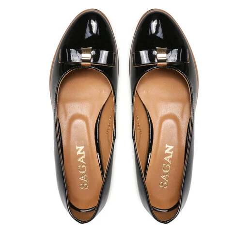 Chaussures Basses Sagan 4710 Czarny Lakier/Złoto 8 Chaussures Basses Sagan 4710 Czarny Lakier/Złoto – Image 6