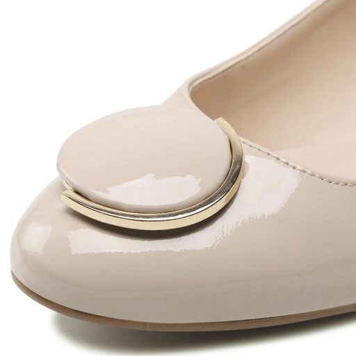 Chaussures Basses Sagan 4739 Beżowy Lakier 8 Chaussures Basses Sagan 4739 Beżowy Lakier – Image 6