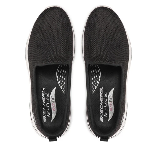 Chaussures Basses Skechers Go Walk Arch Fit 124401/BKW Black/White 8 Chaussures Basses Skechers Go Walk Arch Fit 124401/BKW Black/White – Image 6