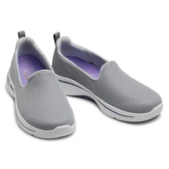 Chaussures Basses Skechers Go Walk Arch Fit 124401/GYLV Grey/Lavender 12 Chaussures Basses Skechers Go Walk Arch Fit 124401/GYLV Grey/Lavender -Chaussure Soldes Boutique chaussures basses skechers go walk arch fit 124401 gylv grey lavender 4