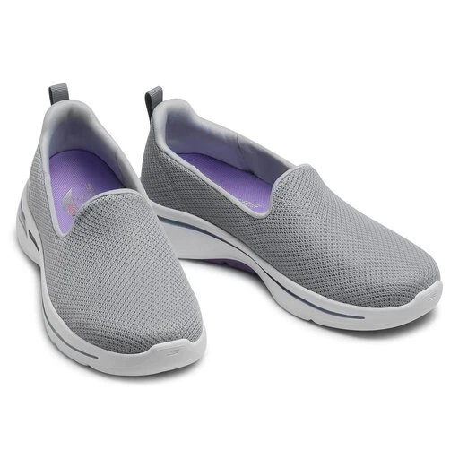 Chaussures Basses Skechers Go Walk Arch Fit 124401/GYLV Grey/Lavender 7 Chaussures Basses Skechers Go Walk Arch Fit 124401/GYLV Grey/Lavender – Image 5