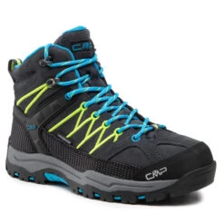 Chaussures De Trekking CMP Kids Rigel Mid Trekking Shoes Wp 3Q12944J Antracite/Yellow Fluo