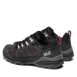 Chaussures De Trekking Jack Wolfskin Refudio Texapore Low W 4050821 Dark Steel/Purple -Chaussure Soldes Boutique chaussures de trekking jack wolfskin refudio texapore low w 4050821 dark steel purple 4
