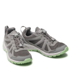 Chaussures De Trekking Jack Wolfskin Woodland 2 Vent Low W 4051291 Dark Grey/Light Green -Chaussure Soldes Boutique chaussures de trekking jack wolfskin woodland 2 vent low w 4051291 dark grey light green 4