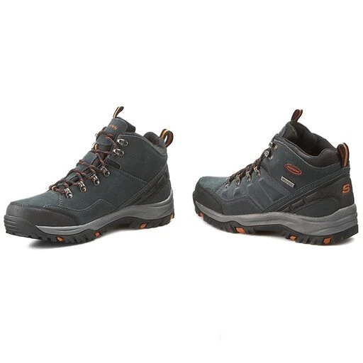 Chaussures De Trekking Skechers Pelmo 64869/GRY Gray 4 Chaussures De Trekking Skechers Pelmo 64869/GRY Gray – Image 2