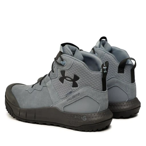 Chaussures De Trekking Under Armour Ua Mg Valsetz Mid Lthr Wp 3024334-101 Gry/Gry 5 Chaussures De Trekking Under Armour Ua Mg Valsetz Mid Lthr Wp 3024334-101 Gry/Gry – Image 3