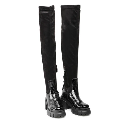 Cuissardes Maciejka 05260-01/00-7 Czarny/Kroko 7 Cuissardes Maciejka 05260-01/00-7 Czarny/Kroko – Image 5