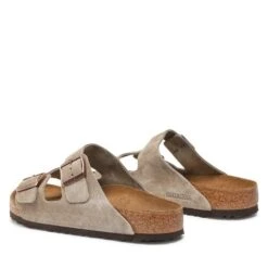 Mules / Sandales De Bain Birkenstock Arizona Bs 0051461 Taupe -Chaussure Soldes Boutique mules sandales de bain birkenstock arizona bs 0051461 taupe 2