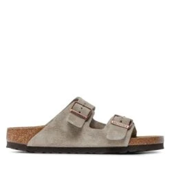 Mules / Sandales De Bain Birkenstock Arizona Bs 51463 Taupe -Chaussure Soldes Boutique mules sandales de bain birkenstock arizona bs 51463 taupe 1