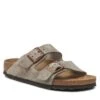 Mules / Sandales De Bain Birkenstock Arizona Bs 51463 Taupe -Chaussure Soldes Boutique mules sandales de bain birkenstock arizona bs 51463 taupe