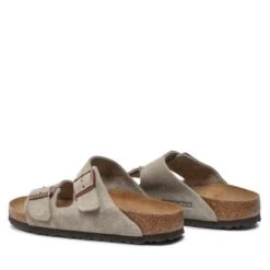 Mules / Sandales De Bain Birkenstock Arizona Bs 51463 Taupe -Chaussure Soldes Boutique mules sandales de bain birkenstock arizona bs 51463 taupe 2