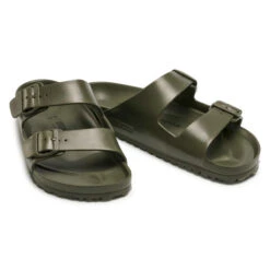 Mules / Sandales De Bain Birkenstock Arizona Eva 1019094 Khaki -Chaussure Soldes Boutique mules sandales de bain birkenstock arizona eva 1019094 khaki 4