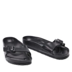 Mules / Sandales De Bain Birkenstock Madrid 0128161 Black 12 Mules / Sandales De Bain Birkenstock Madrid 0128161 Black -Chaussure Soldes Boutique mules sandales de bain birkenstock madrid 0128161 black 4